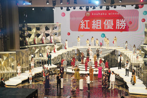 第71回NHK紅白歌合戦は紅組の優勝となった