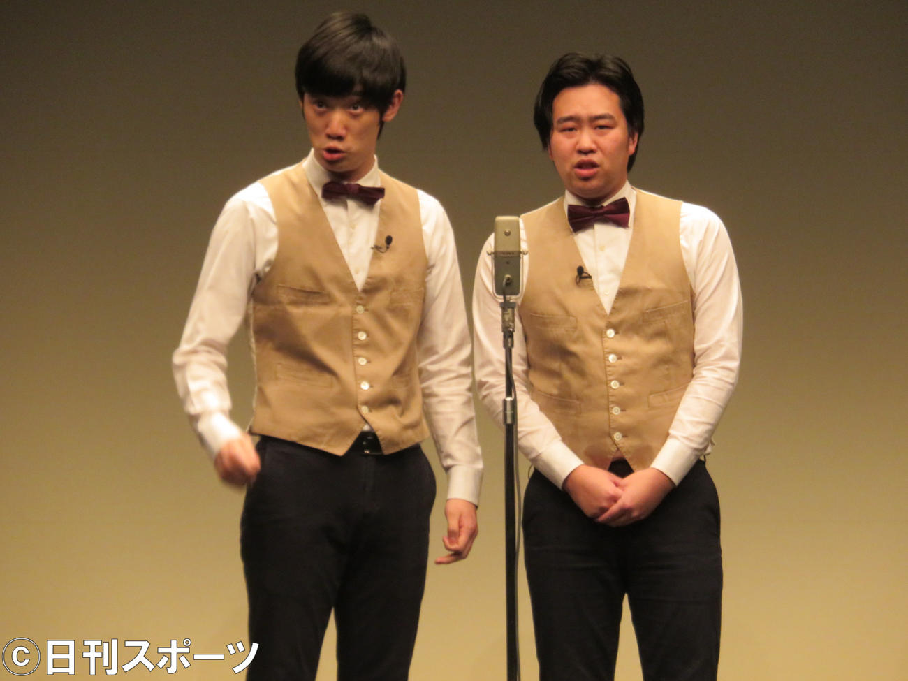 まんじゅう大帝国の竹内一希（左）と田中永真