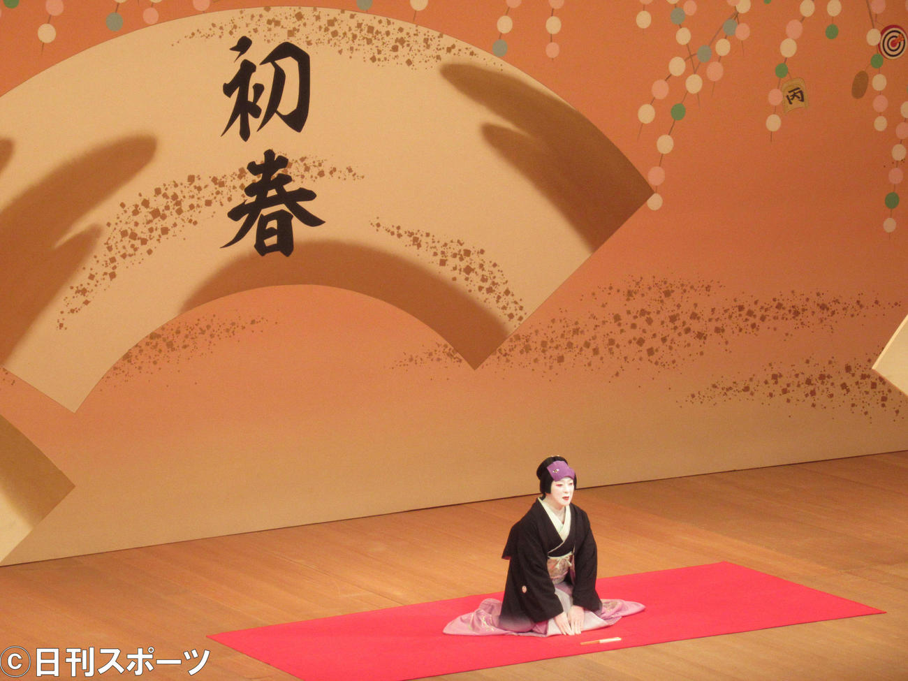 「坂東玉三郎　初春特別舞踊公演」の初日を迎えた坂東玉三郎（撮影・星名希実）