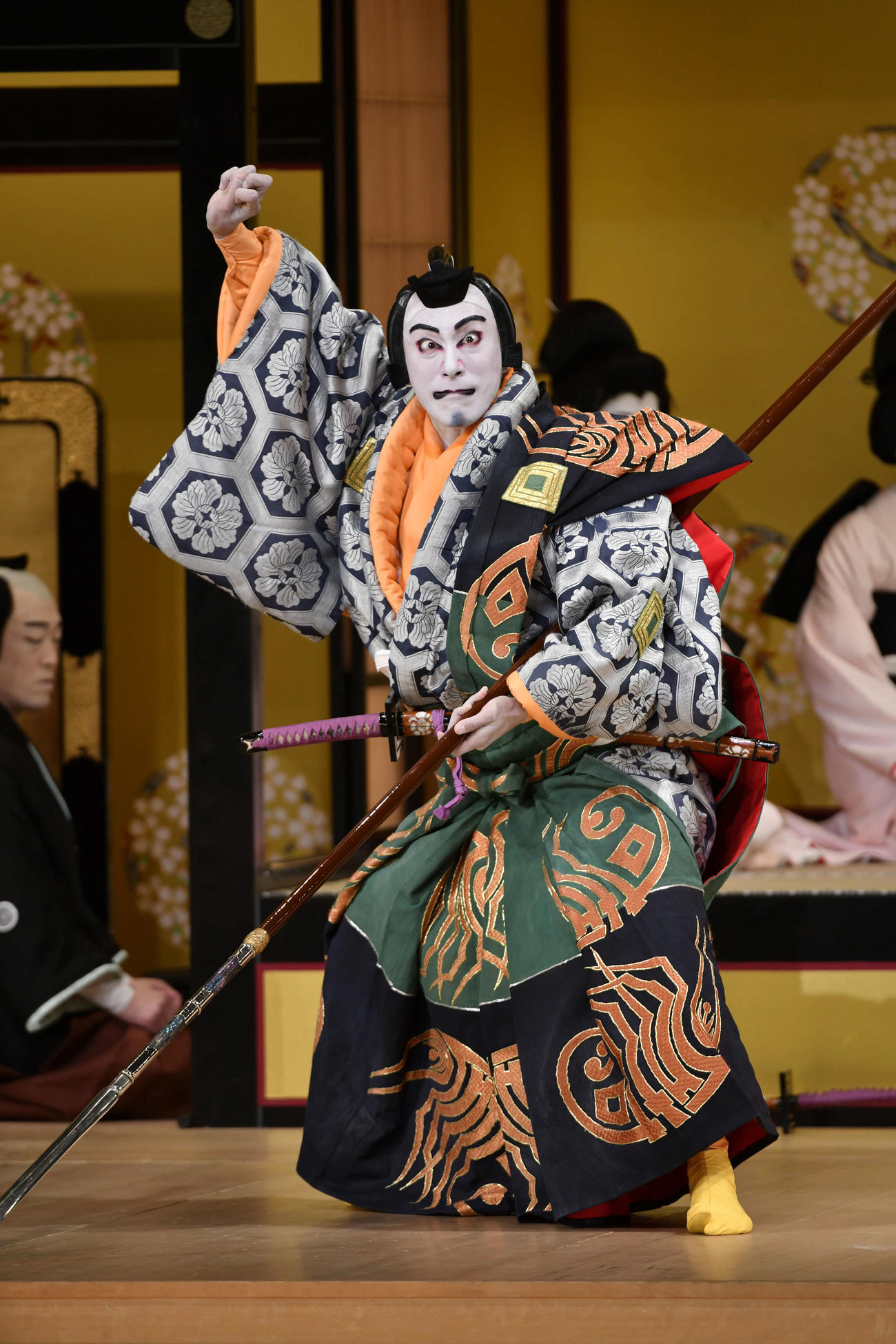 「初春海老蔵歌舞伎」に出演し、「毛抜」で粂寺弾正を演じる市川海老蔵(C)松竹