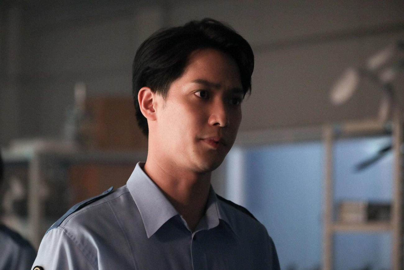 今年1月、フジテレビ系で放送した「教場2」に出演した味方良介の1シーン（C）フジテレビ