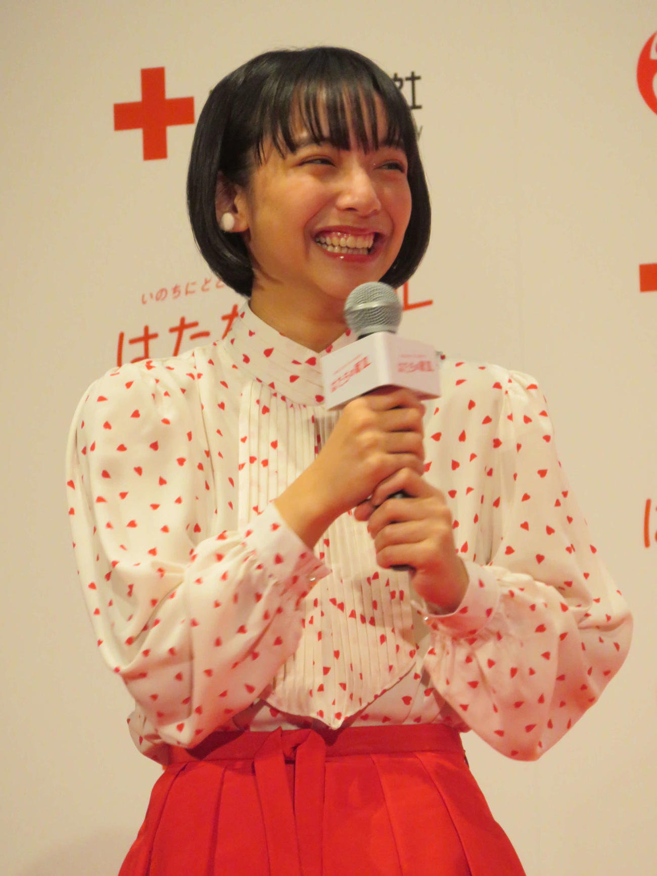 令和3年「はたちの献血」キャンペーン記者発表会に出席した山之内すず（撮影・村上幸将）