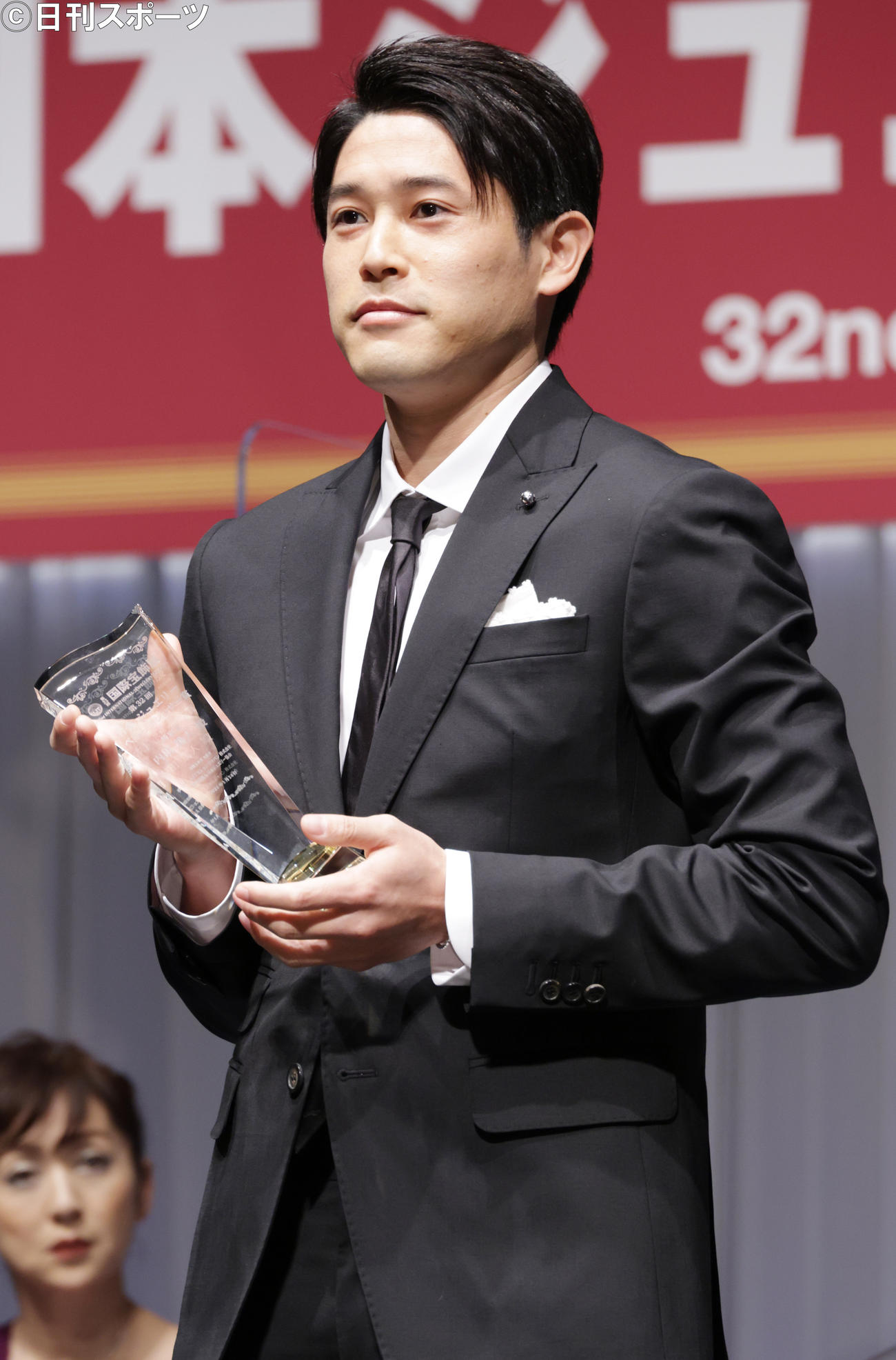 特別賞を受賞した内田篤人氏（撮影・中島郁夫）