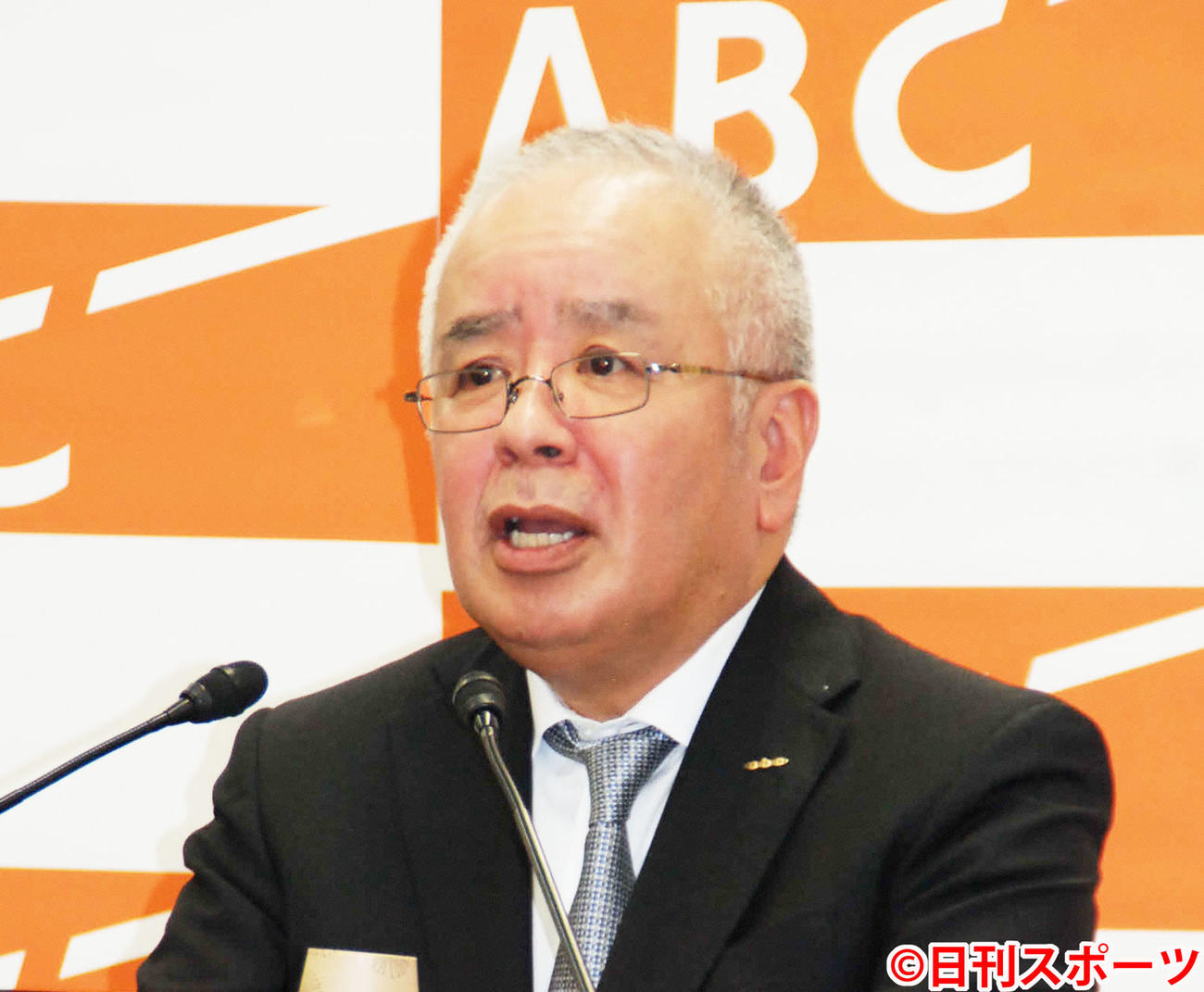 朝日放送テレビ山本晋也社長（2019年1月16日撮影）