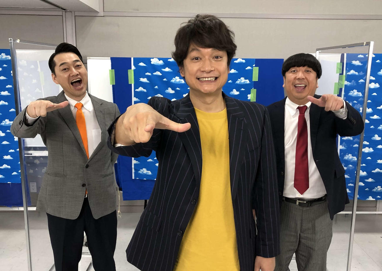 テレビ東京系「YOUは何しに日本へ？夜6時25分からは“香取慎吾”がやってきたSP」に出演する左設楽統、香取慎吾、日村勇紀