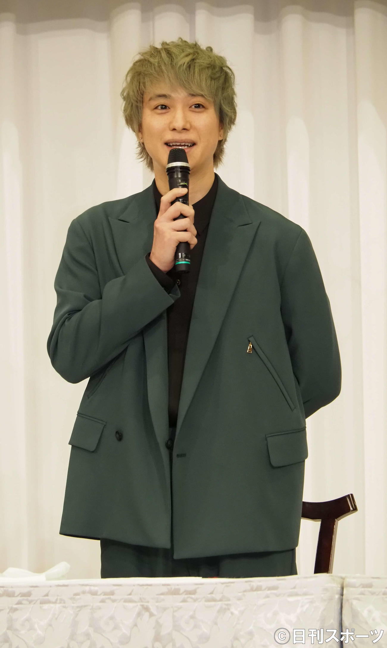 舞台「未来記の番人」制作発表会見に出席したA．B．C－Z戸塚祥太（撮影・遠藤尚子）