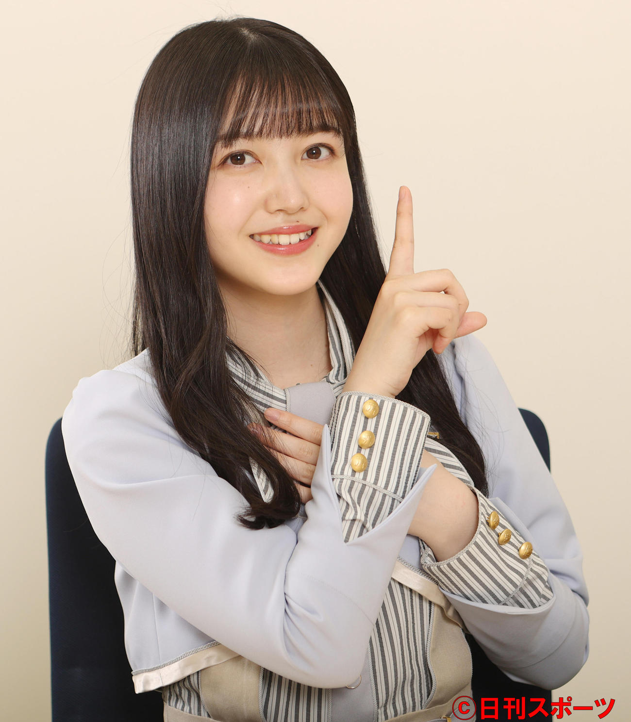 「僕は僕を好きになる」で初めてフロントに立つ久保史緒里（撮影・野上伸悟）