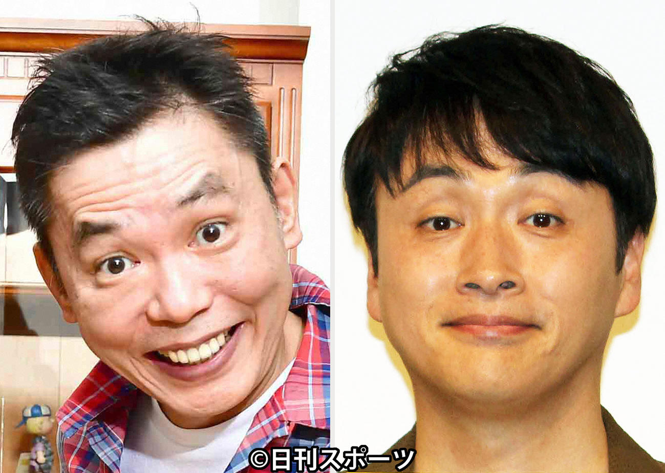 爆笑問題の太田光（左）とアンジャッシュ児嶋一哉