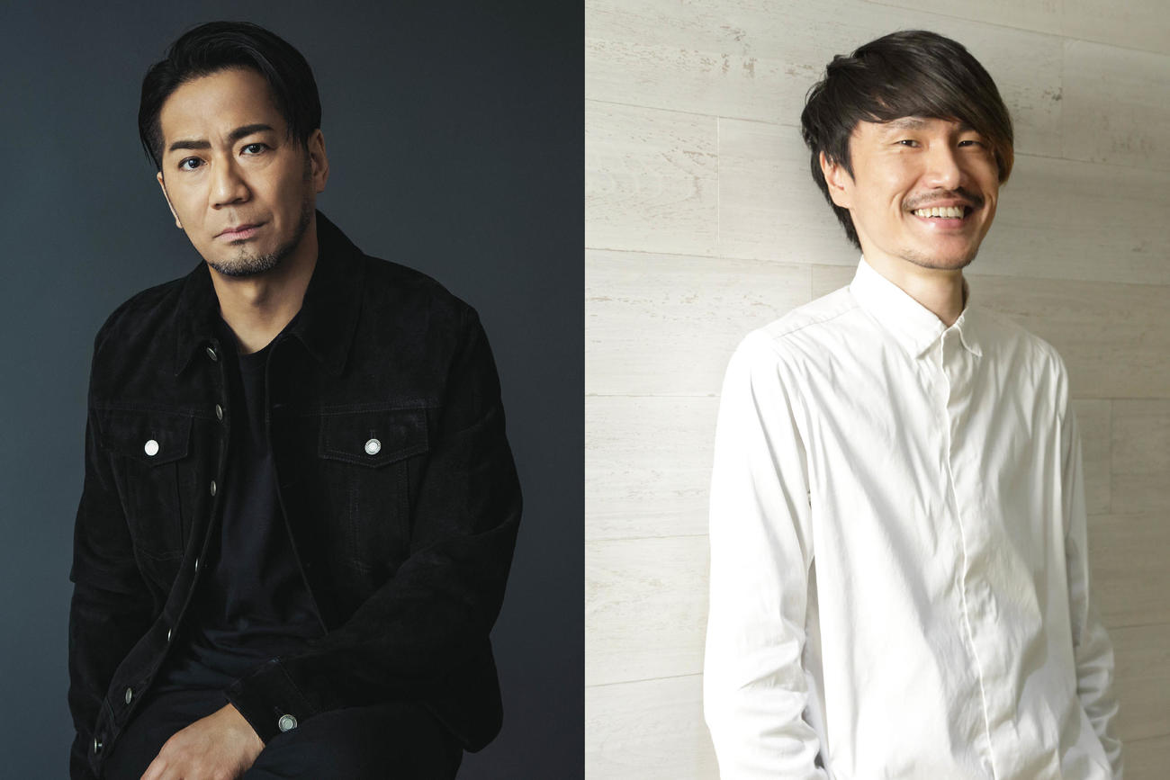 「BATTLE　OF　TOKYO」が特集される「ダ・ヴィンチ」に登場するEXILE　HIRO（左）と東弘明氏