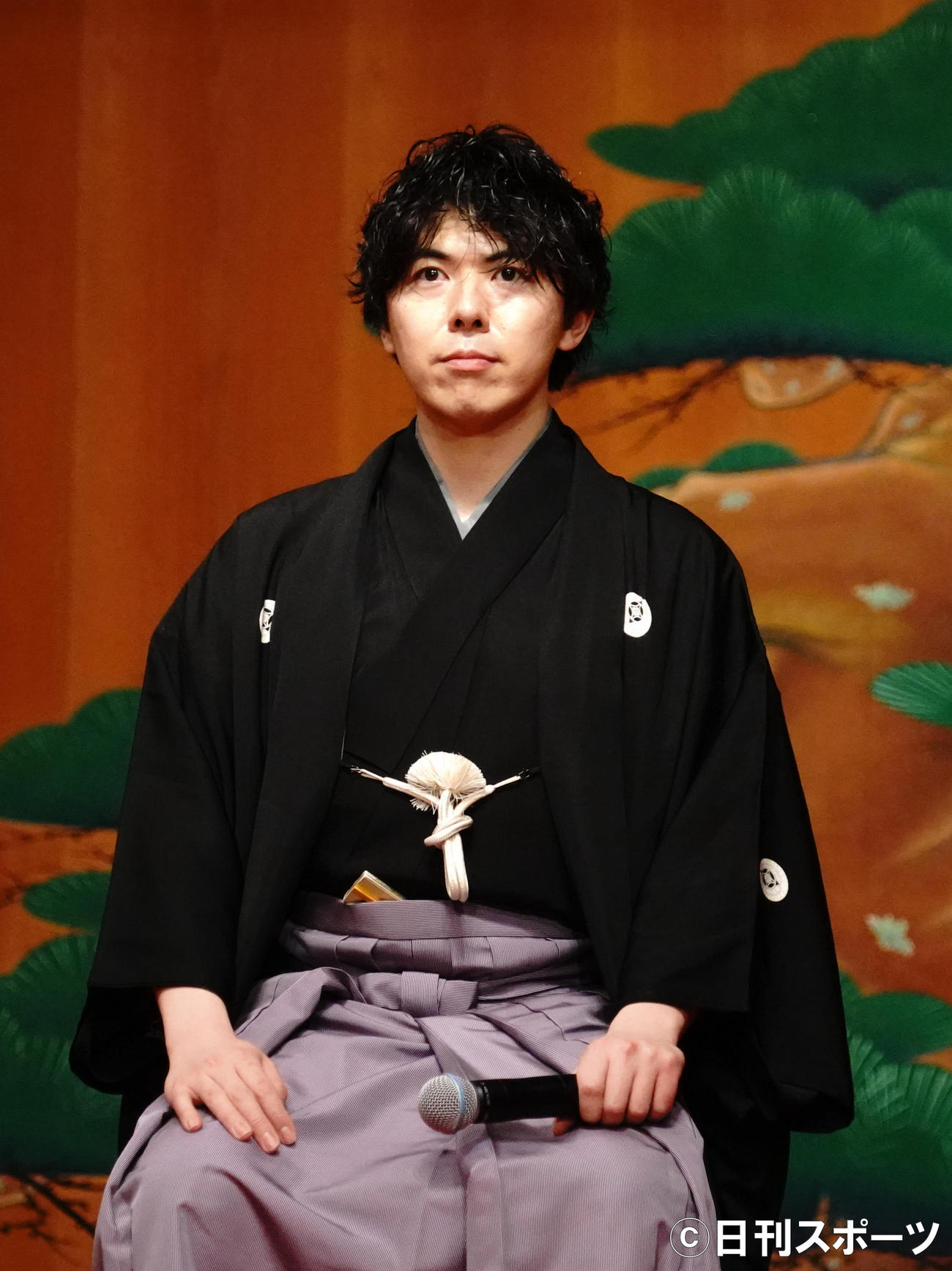 落語、狂言、漫才による公演「狂宴御芸～狂言お笑い共宴～」に出演した野村太一郎（撮影・佐藤成）