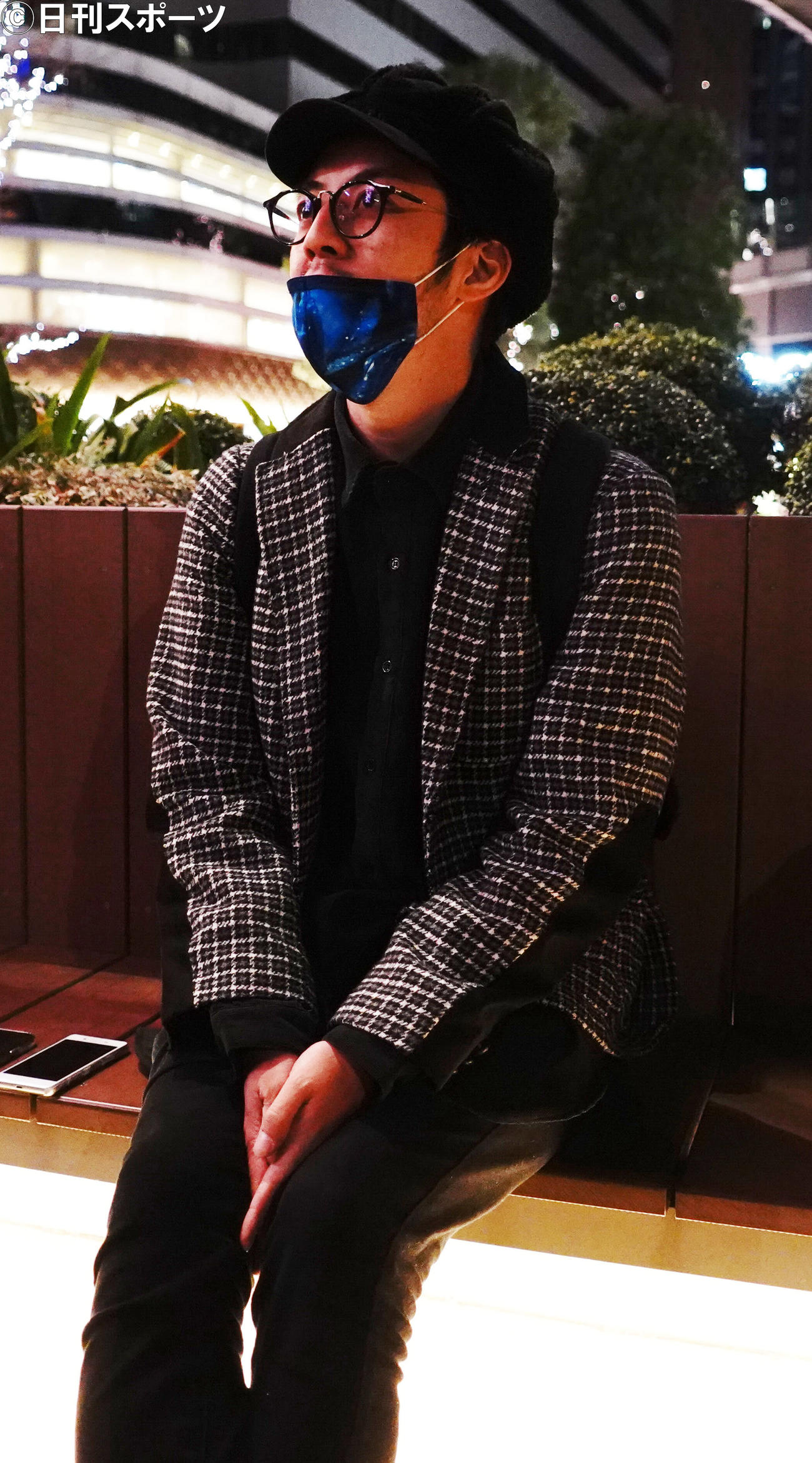 都内で、取材対応したお笑いコンビ、キングコングの西野亮広（撮影・佐藤成）