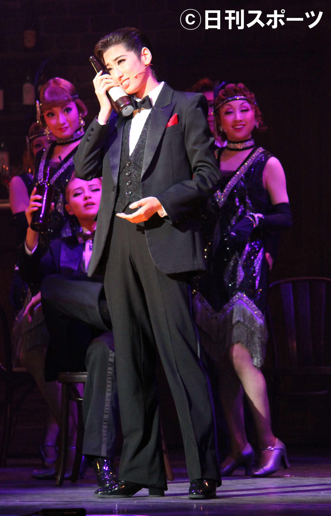 禁酒法時代のニューヨークを舞台にしたコメディーに主演した柚香光（撮影・村上久美子）