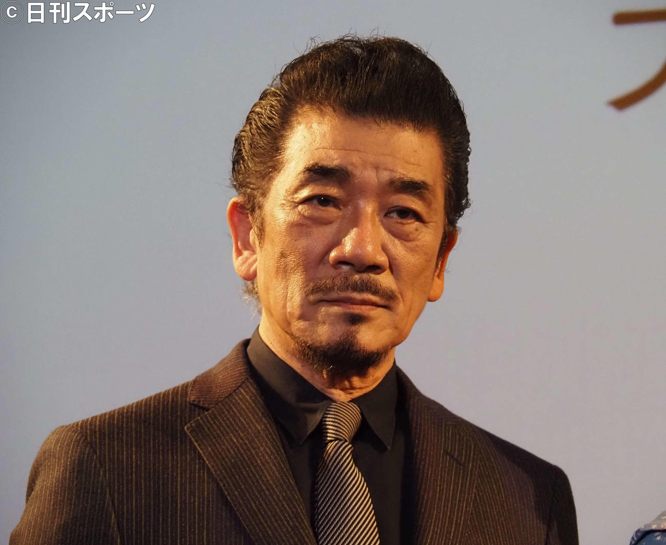 映画「痛くない死に方」完成披露試写会に出席した宇崎竜童（撮影・遠藤尚子）