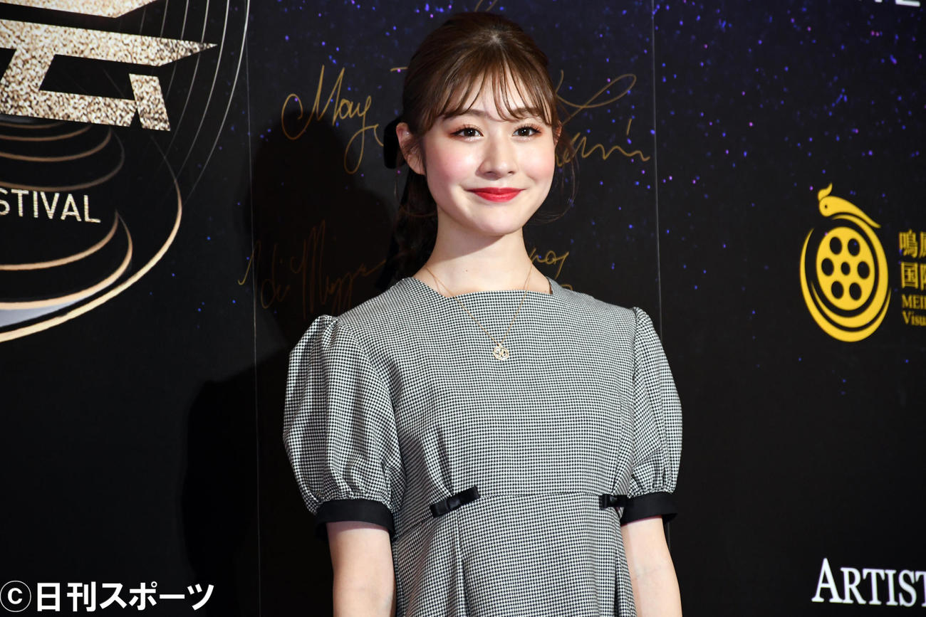 「WEIBO Account Festival in Tokyo 2020」のレッドカーペットに登場した加藤美南（撮影・大友陽平）