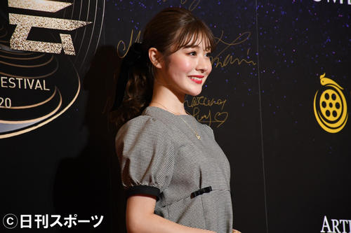 「WEIBO Account Festival in Tokyo 2020」のレッドカーペットに登場した加藤美南（撮影・大友陽平）