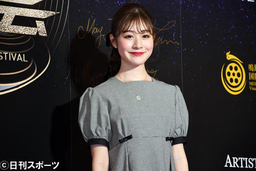 「WEIBO Account Festival in Tokyo 2020」のレッドカーペットに登場した加藤美南（撮影・大友陽平）
