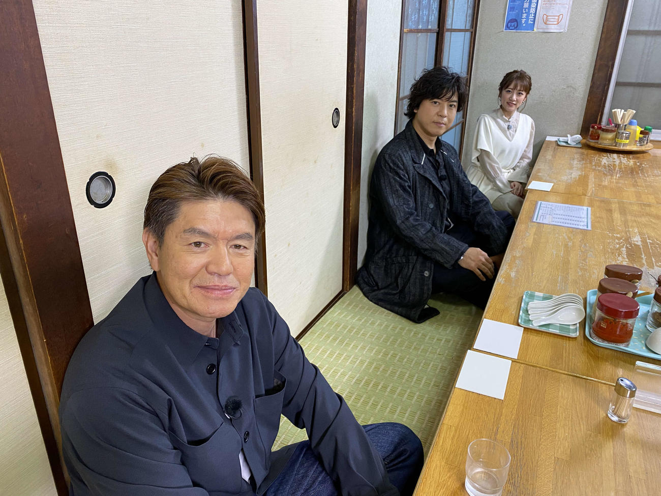 9日放送の日テレ系「火曜サプライズ」に出演する左からヒロミ、上川隆也、高橋みなみ