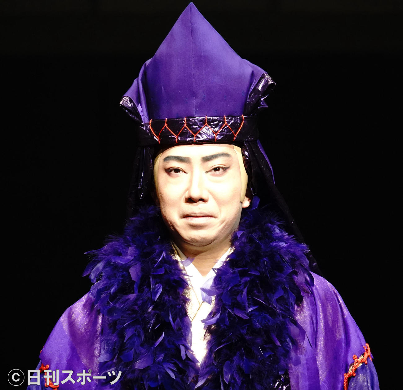 舞台「藪原検校」の取材会に出席した市川猿之助（撮影・佐藤成）