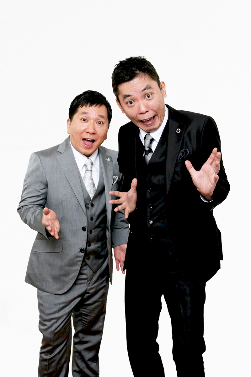 爆笑問題の田中裕二（左）と太田光