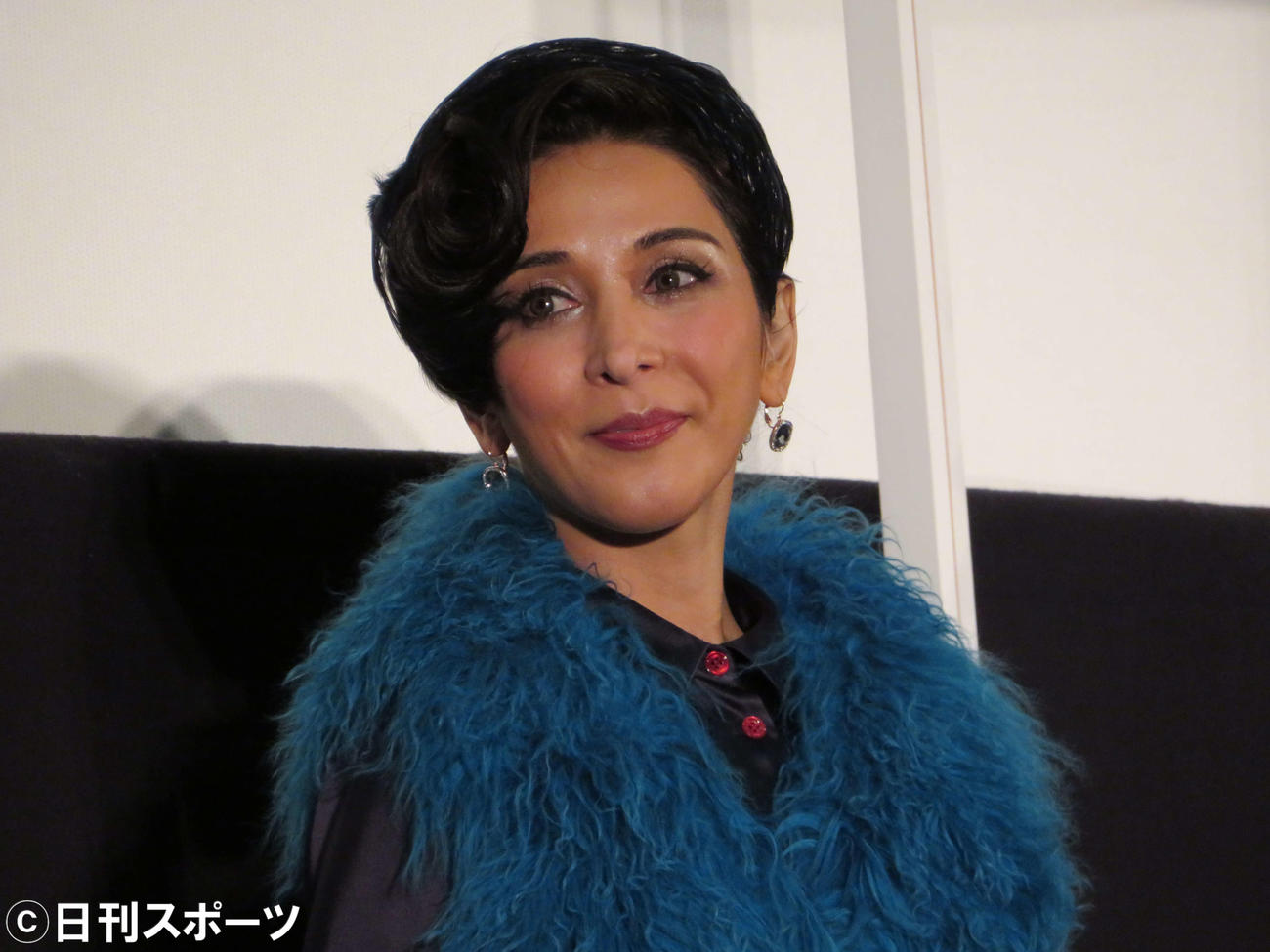 映画「ターコイズの空の下で」の先行プレミアム上映会に出席したサヘル・ローズ（撮影・三須佳夏）