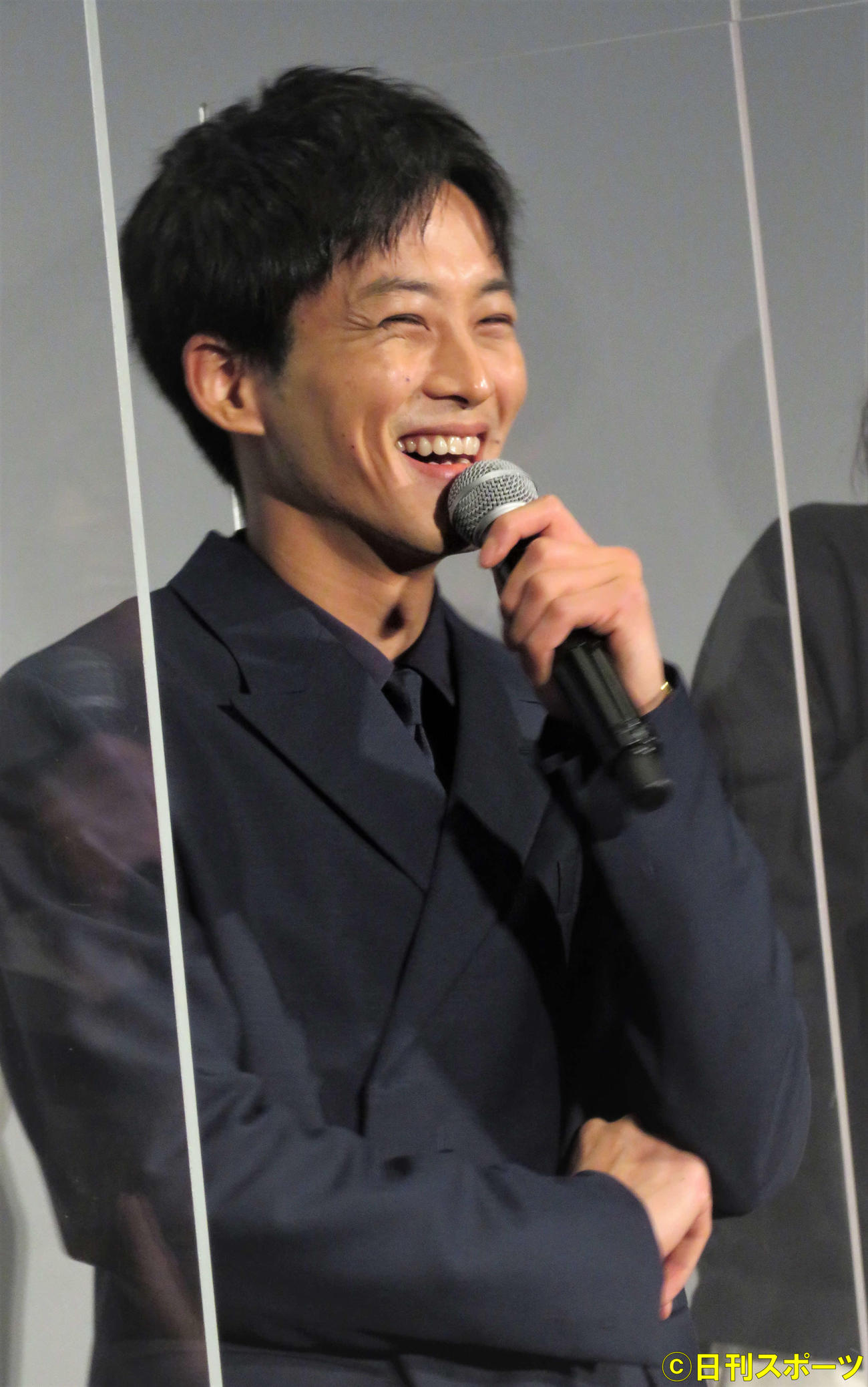 映画「あの頃。」公開舞台あいさつに出席した松坂桃李（撮影・三須佳夏）