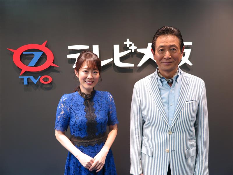 デュエット曲を発表した三田村邦彦（右）、丘みどり（テレビ大阪提供）