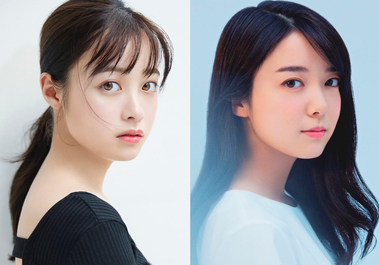 舞台「千と千尋の神隠し」にダブルキャストで主演する橋本環奈（左）と上白石萌音（右）