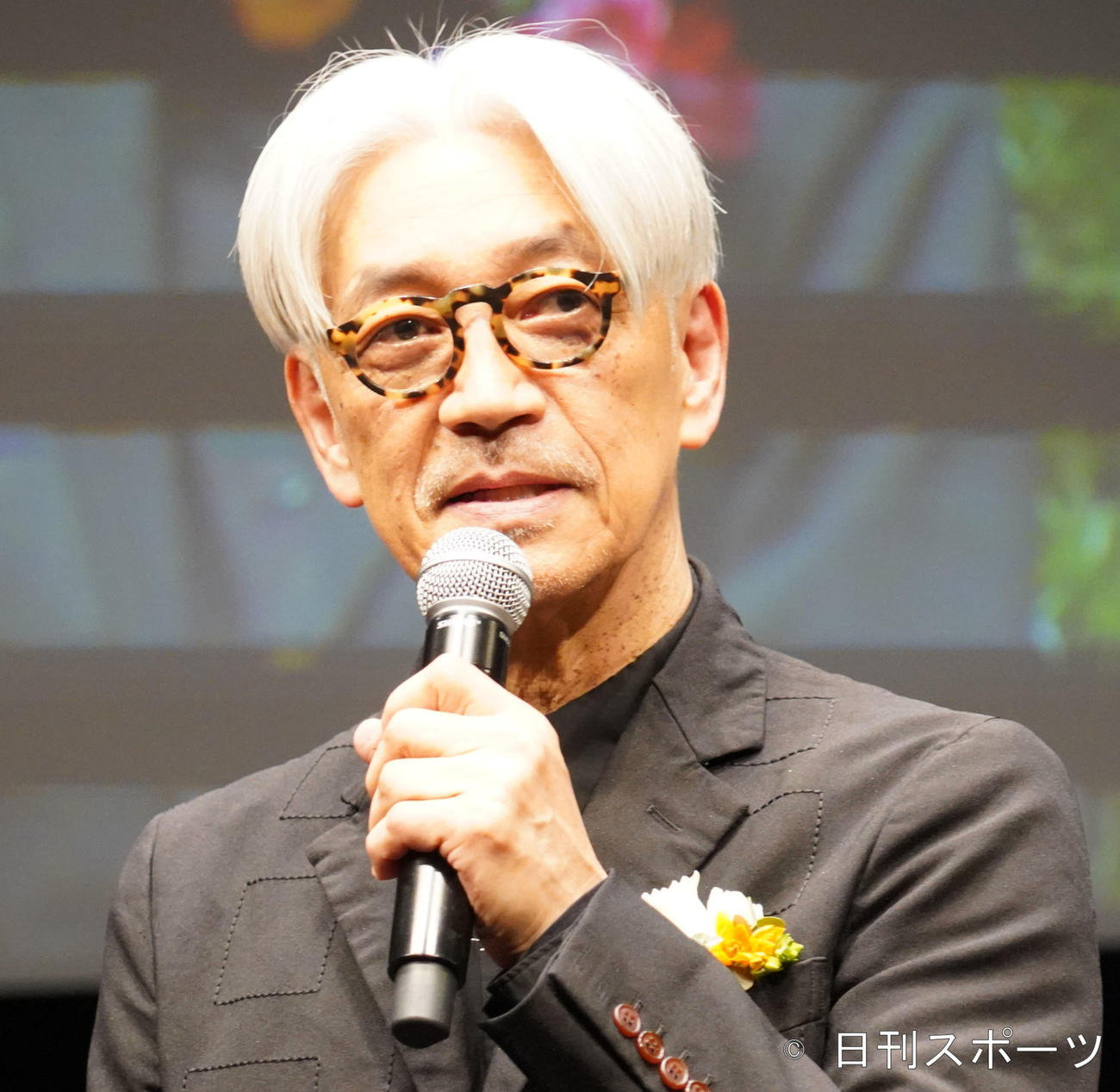 坂本龍一（2020年3月19日撮影）