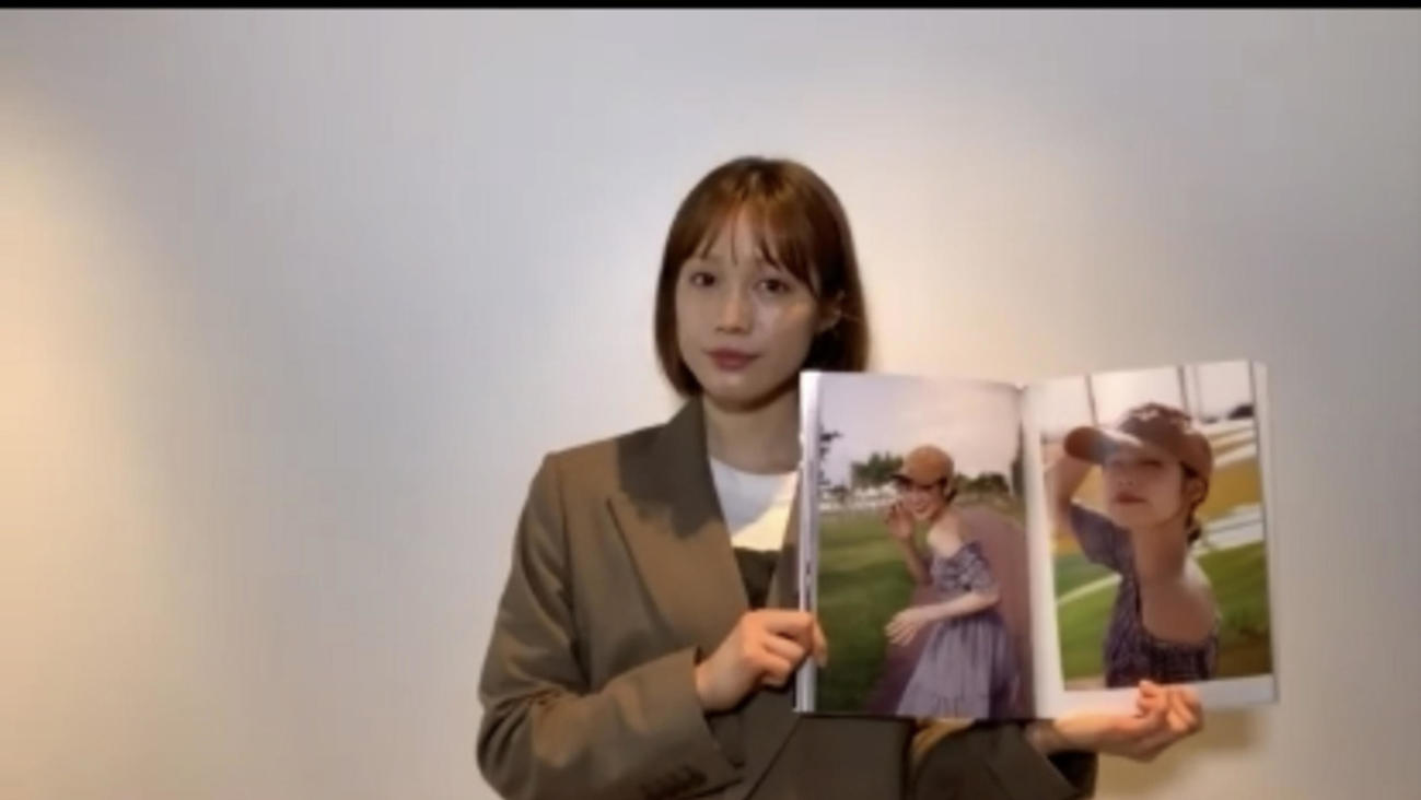 写真集で、素の自分の1枚を示す中村ゆりか