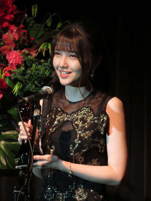 第15回声優アワードで助演女優賞を受賞した鬼頭明里(撮影・村上幸将)