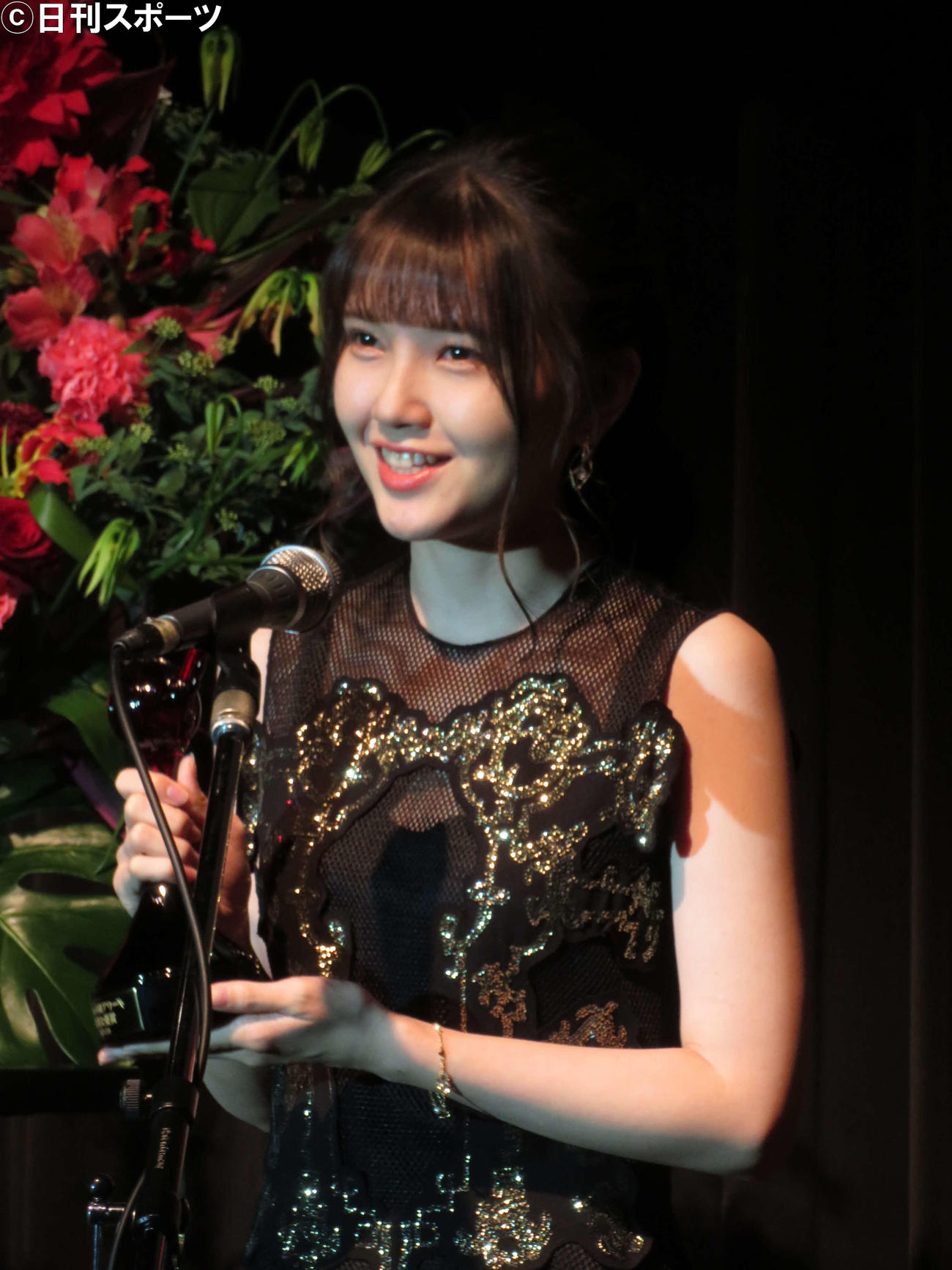 第15回声優アワードで助演女優賞を受賞した鬼頭明里（撮影・村上幸将）