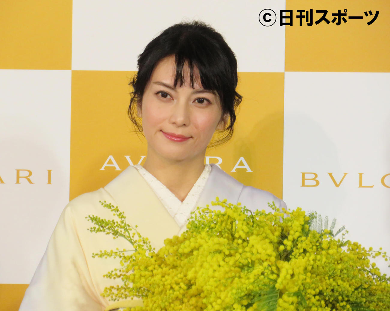 イベントに出席した柴咲コウ（撮影・佐藤勝亮）