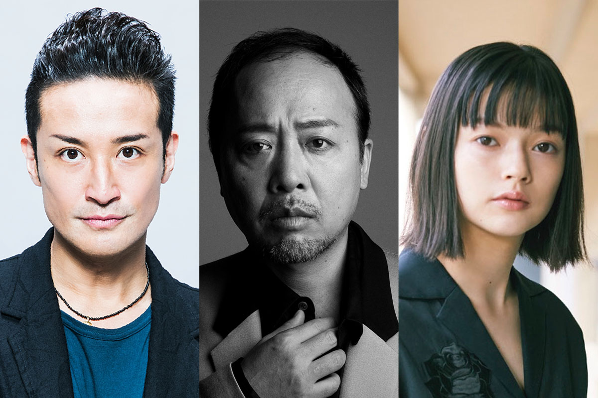 舞台「東京ゴッドファーザーズ」に主演する松岡昌宏（左）。中央はマキタスポーツ、右は夏子