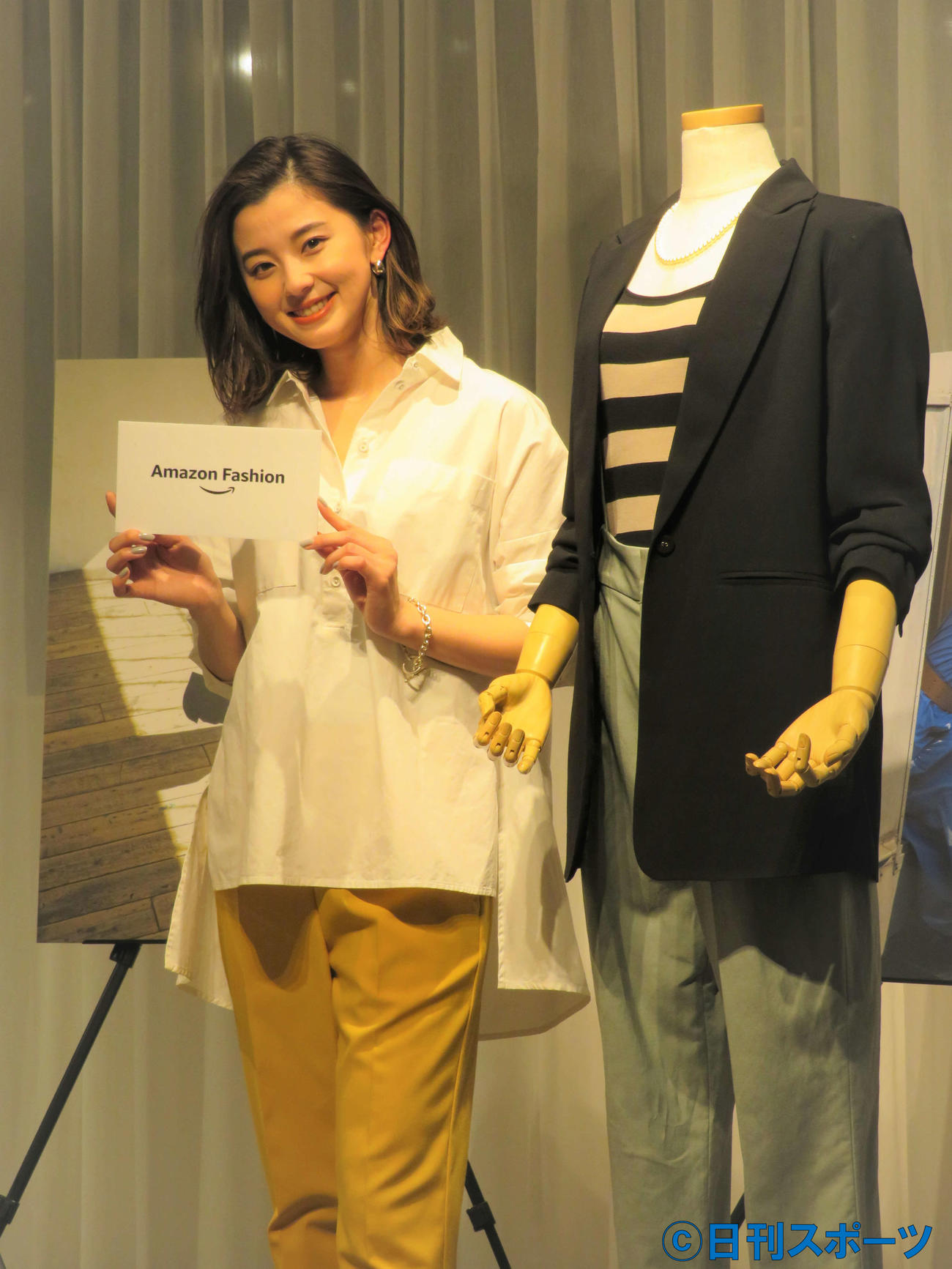 「Amazon The Drop」のデビューイベントを行った朝比奈彩（撮影・三須佳夏）
