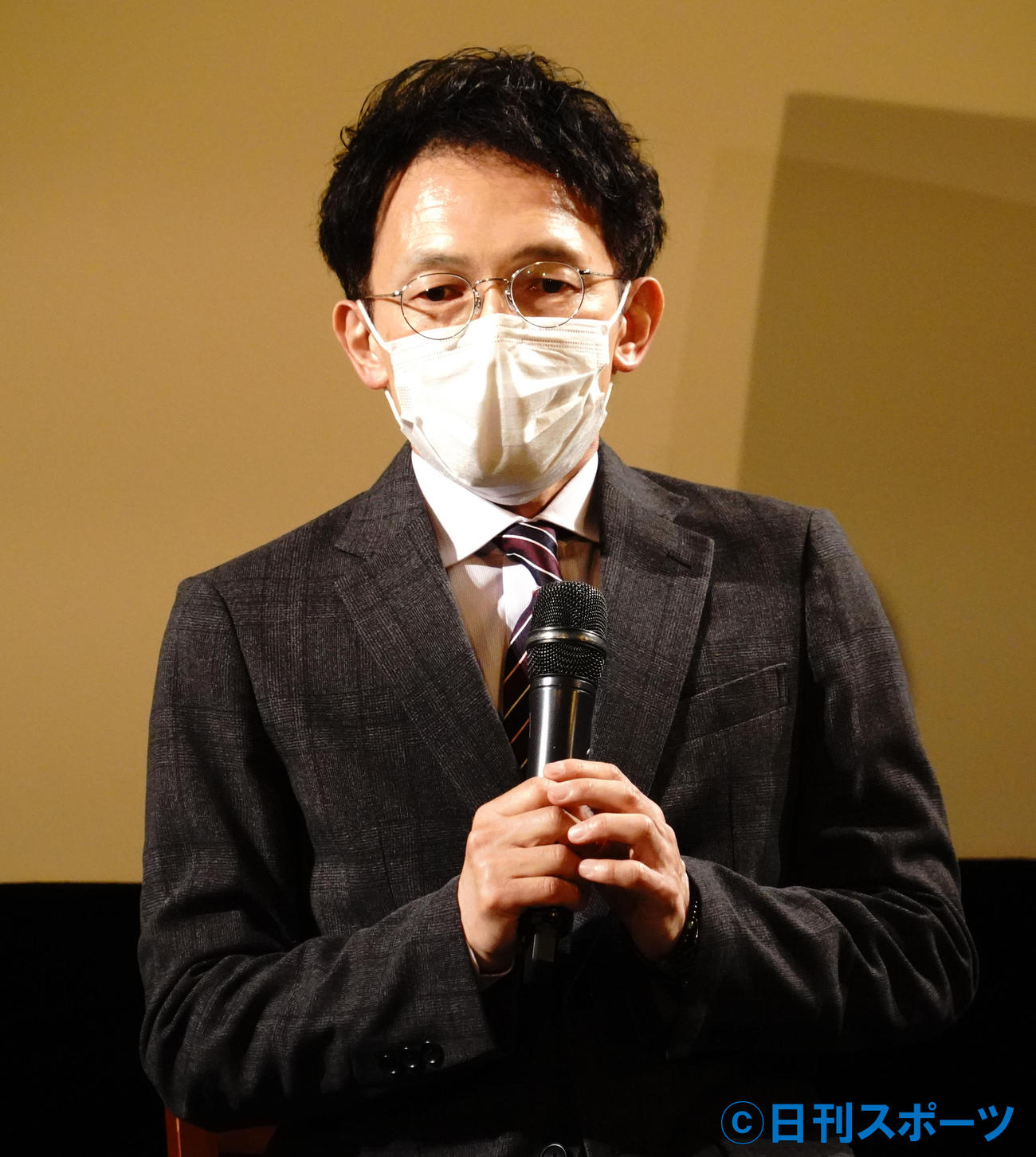 TBSドキュメンタリー映画祭でで舞台あいさつを行った佐古忠彦監督（撮影・佐藤成）