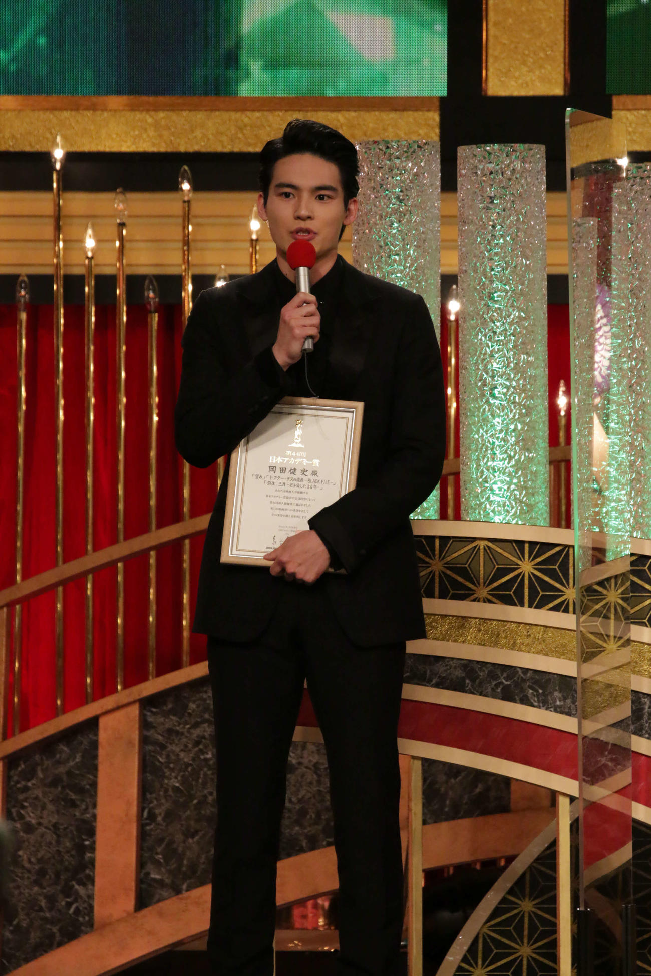 日本アカデミー賞新人俳優賞を受賞した岡田健史（C）日本アカデミー賞協会

