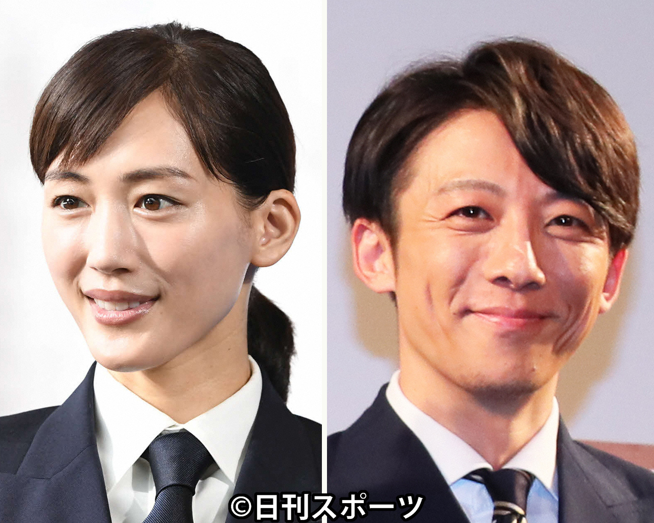 TBS系ドラマ「天国と地獄～サイコな2人～」に出演する綾瀬はるか（左）と高橋一生