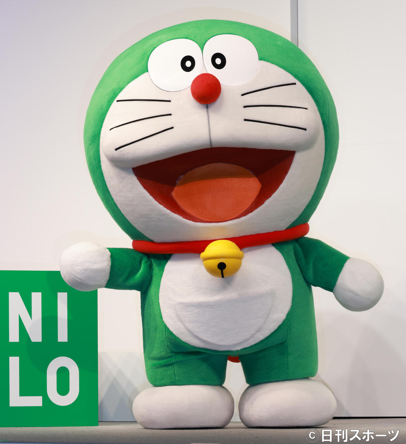サステナモードのドラえもん（撮影・中島郁夫）