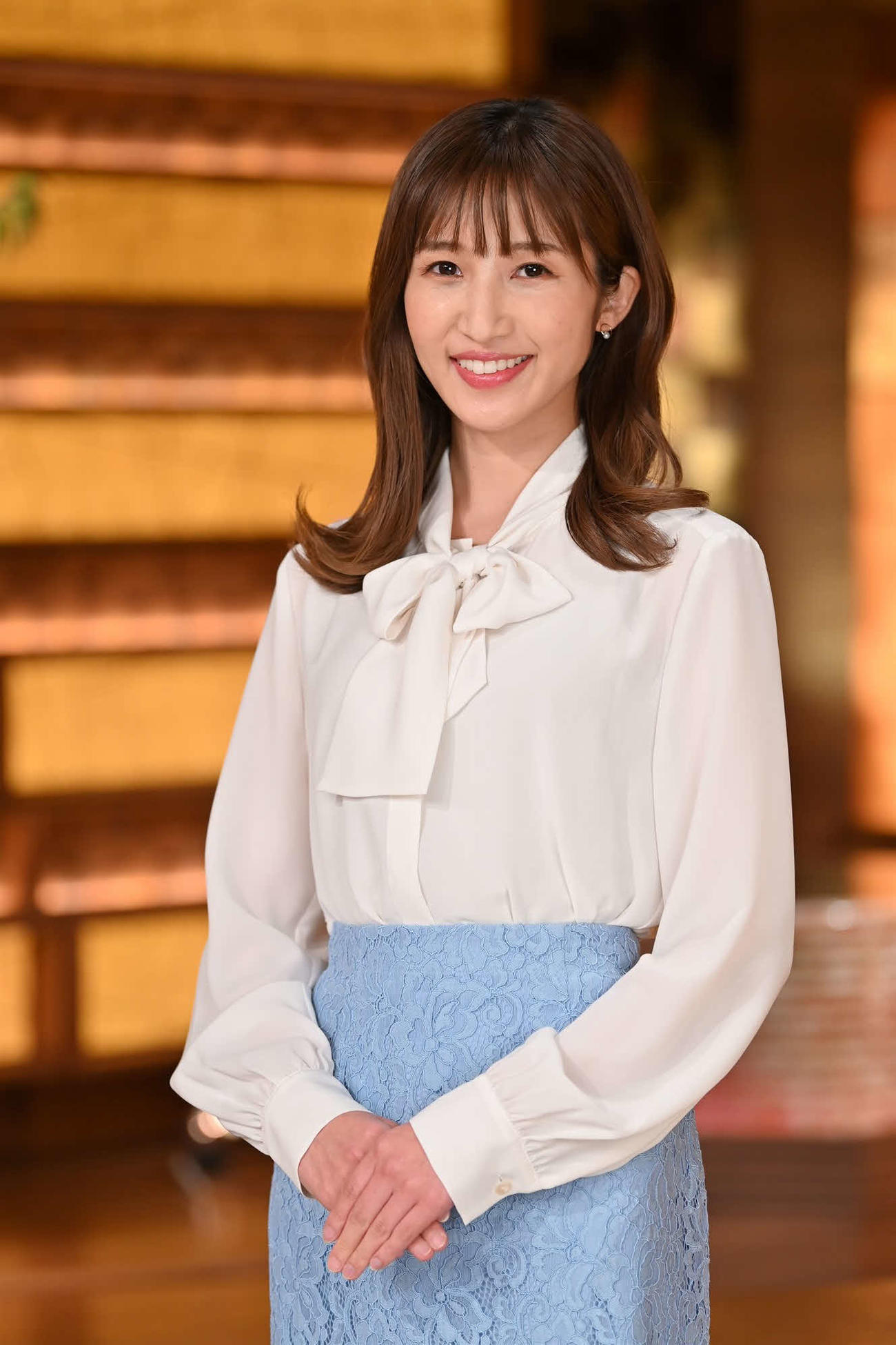 テレビ朝日系「報道ステーション」で気象情報を担当する真家泉
