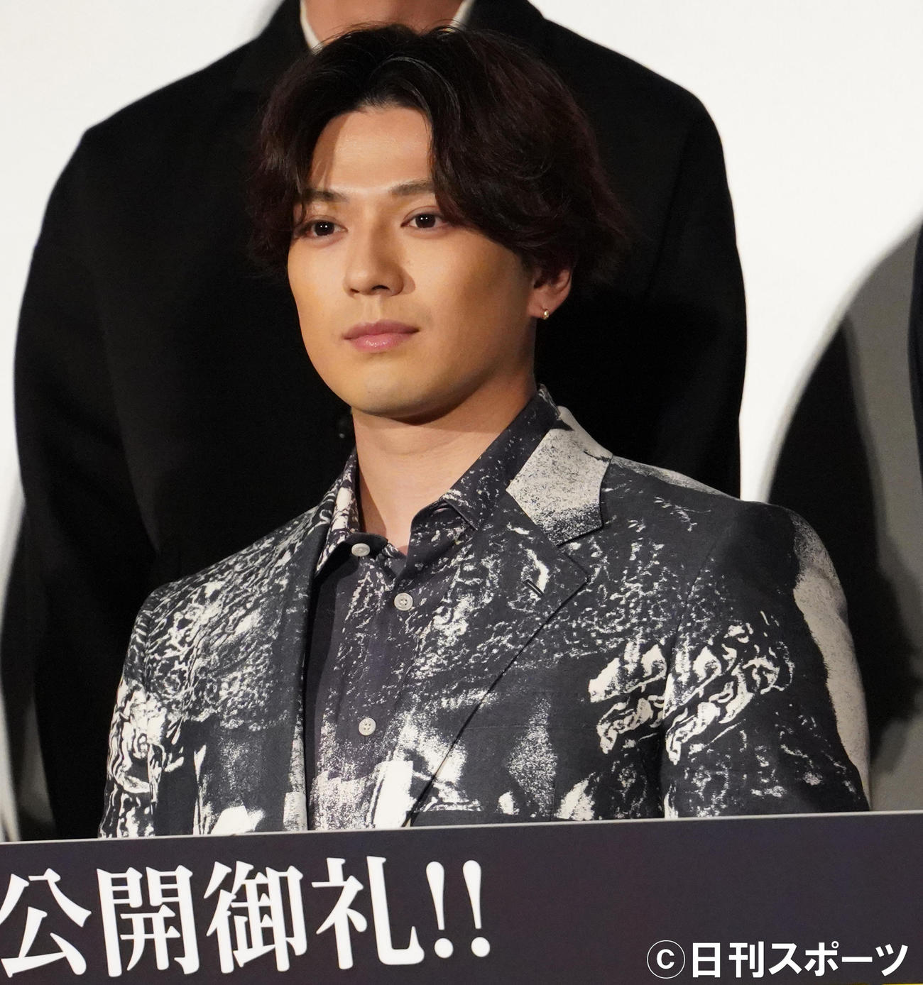 イベントに出席した、新田真剣佑（撮影・佐藤勝亮）
