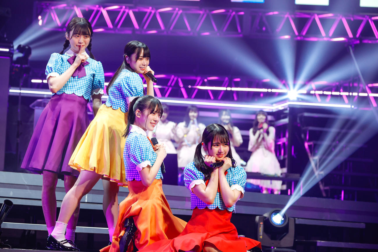 「春の大ユニット祭り」で「この夏をジャムにしよう」を披露した日向坂46（上山陽介氏撮影）