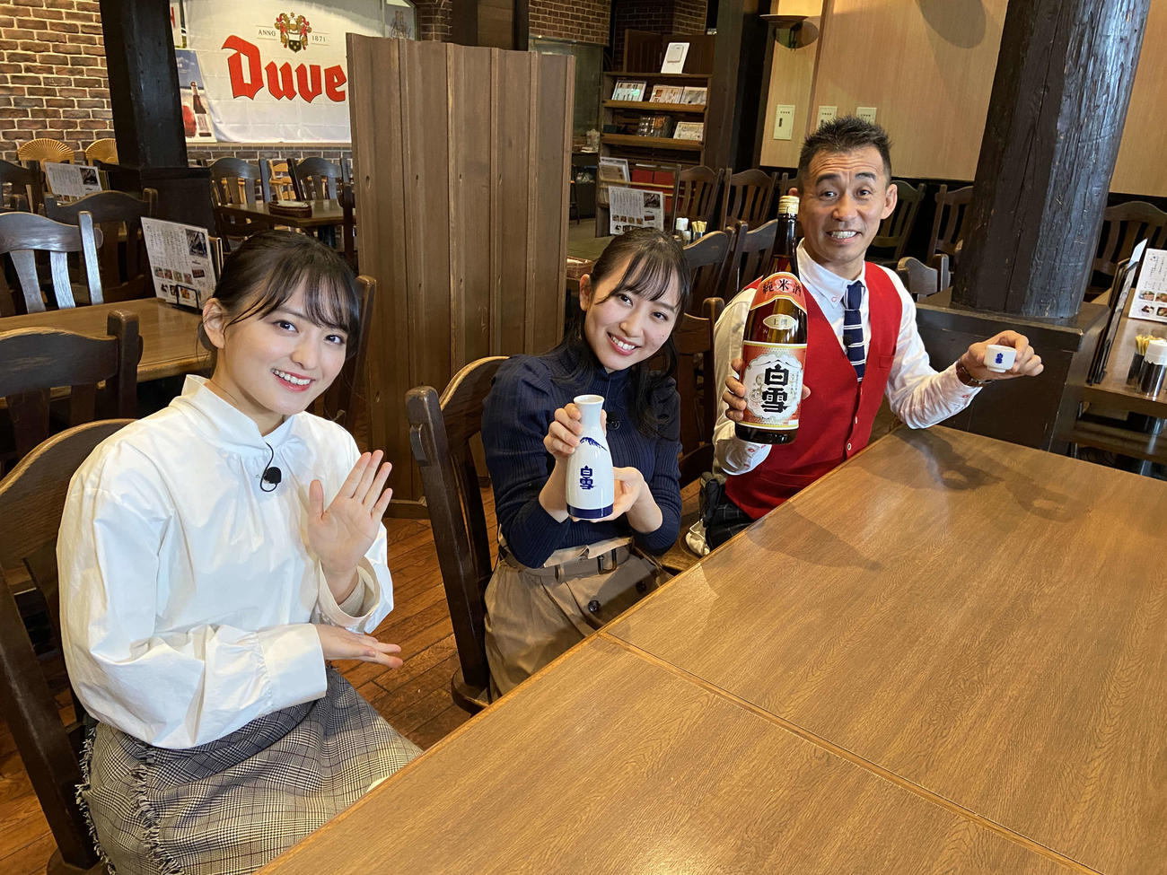 28日に最終回を迎える「おでかけ発見バラエティ　かがくdeムチャミタス！」。左から清井咲希、堀くるみ、石田靖（テレビ大阪提供）