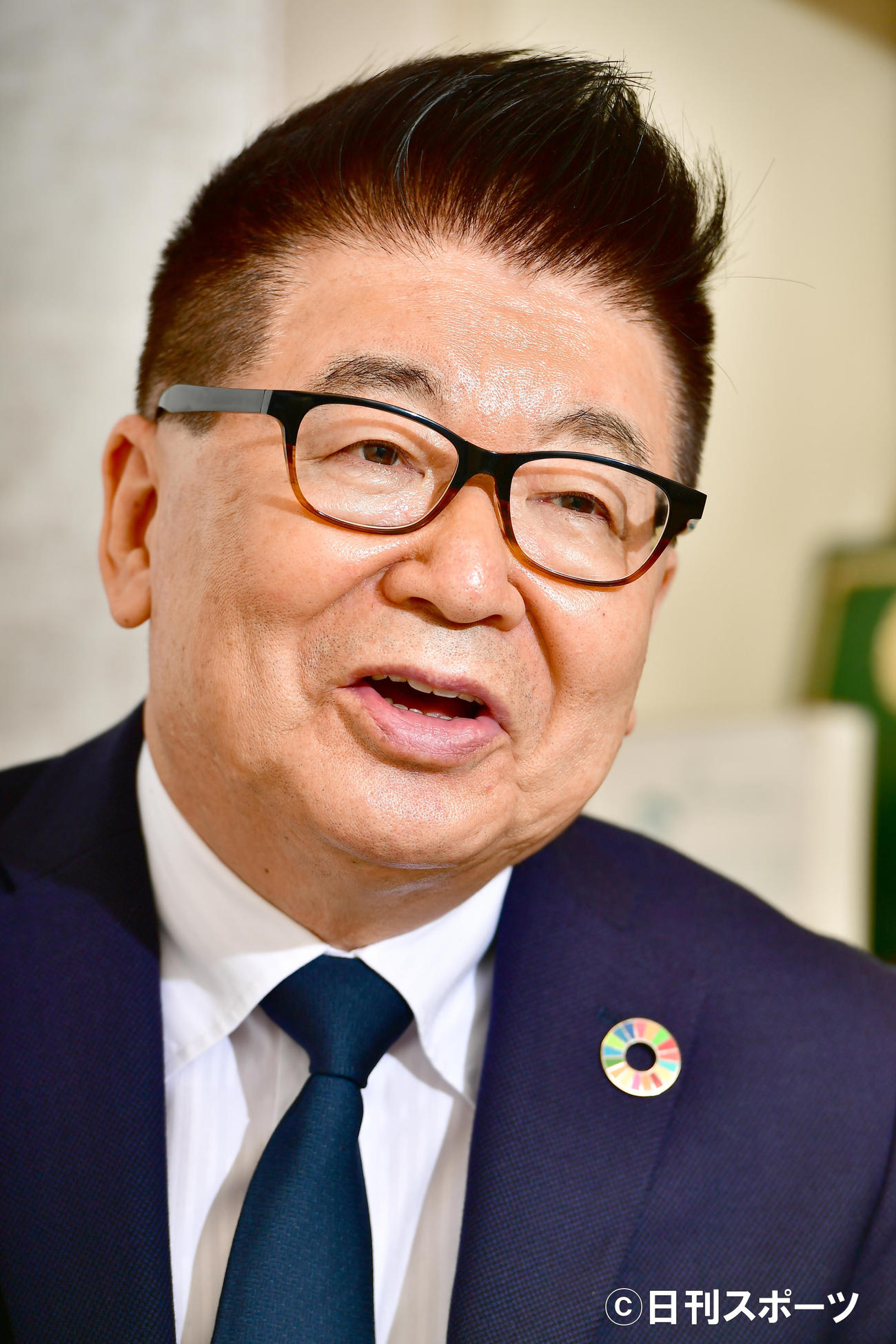 フリーアナウンサー生島ヒロシ（2021年2月4日撮影）