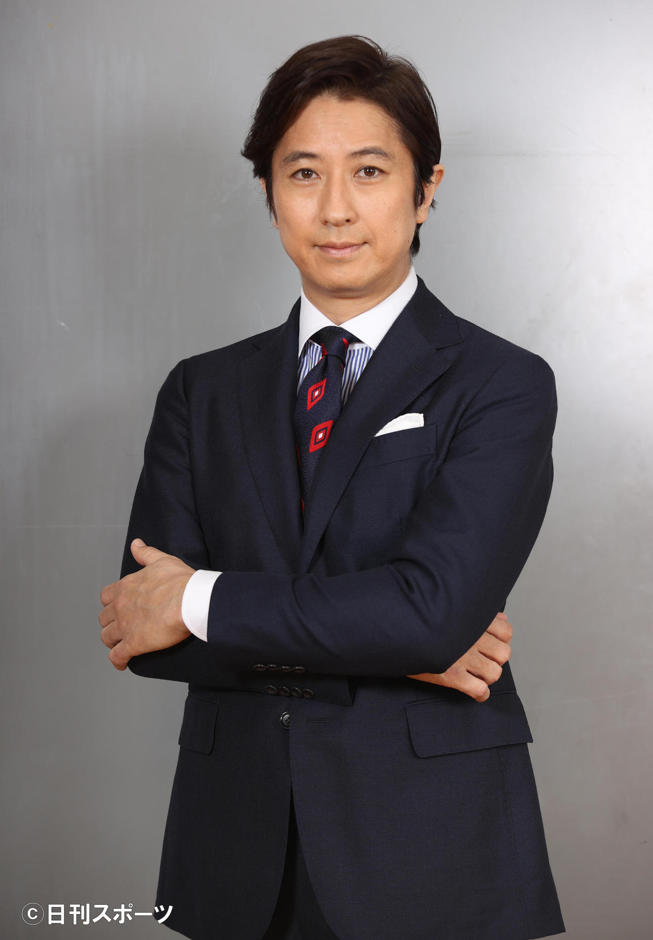 朝の顔にふさわしい、さわやかさがあふれる谷原章介（撮影・野上伸悟）