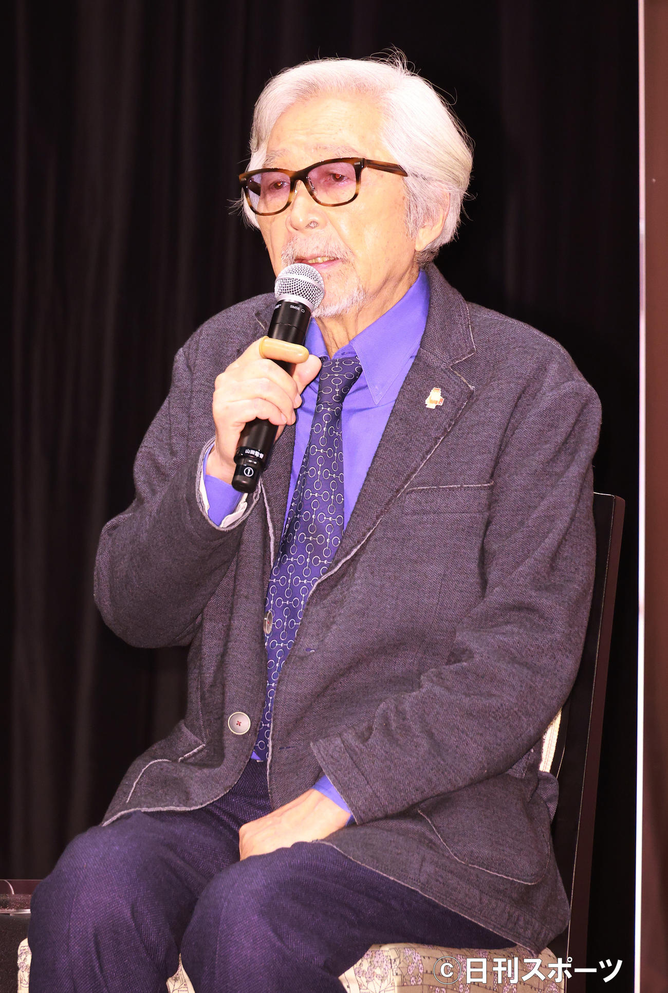 東京・千代田区　イイノホール　映画「キネマの神様」完成報告会見を行う山田洋次監督（撮影・中島郁夫）
