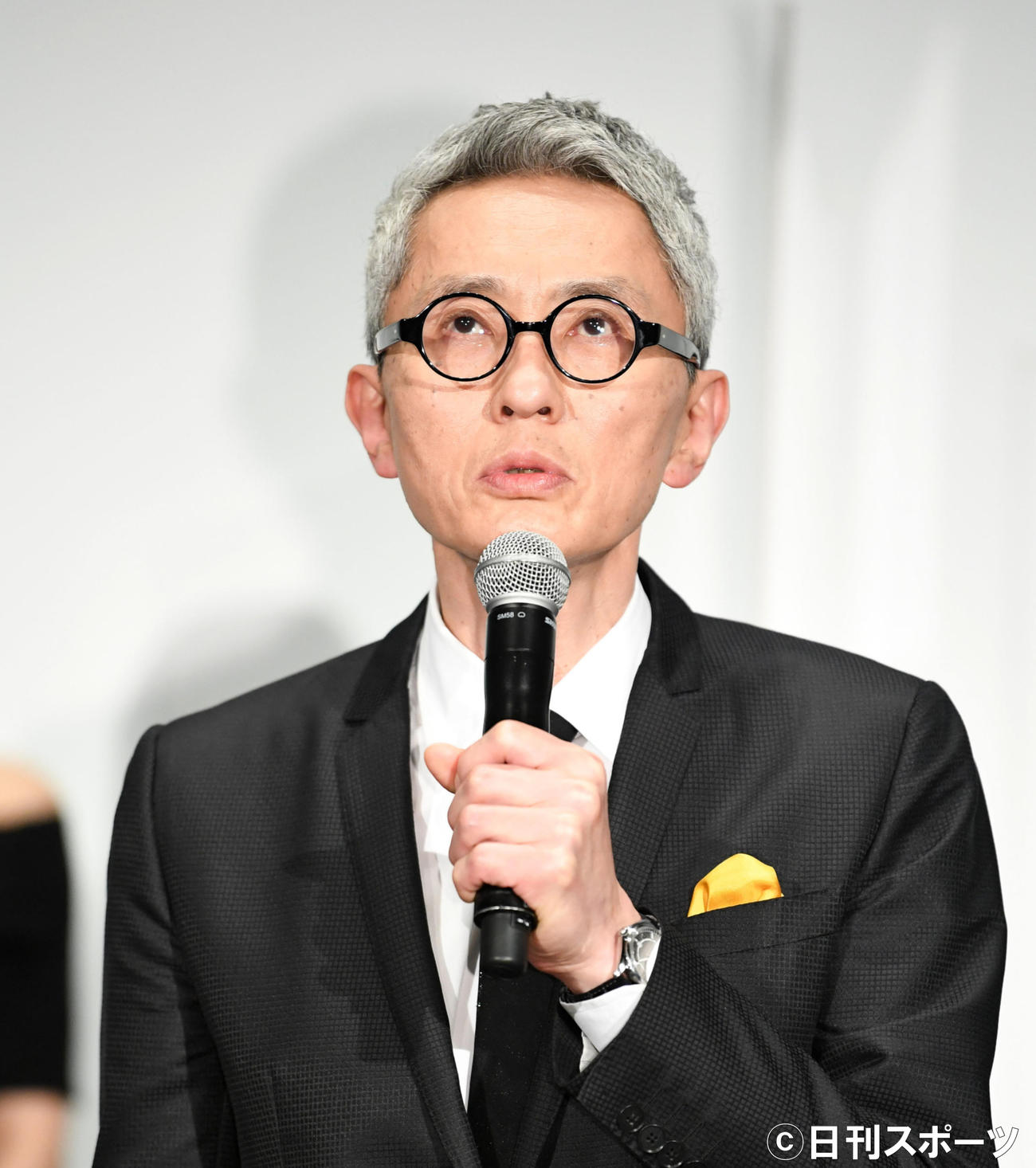映画「バイプレイヤーズ」完成披露イベントで大杉漣さんとの思い出を語る松重豊（撮影・横山健太）