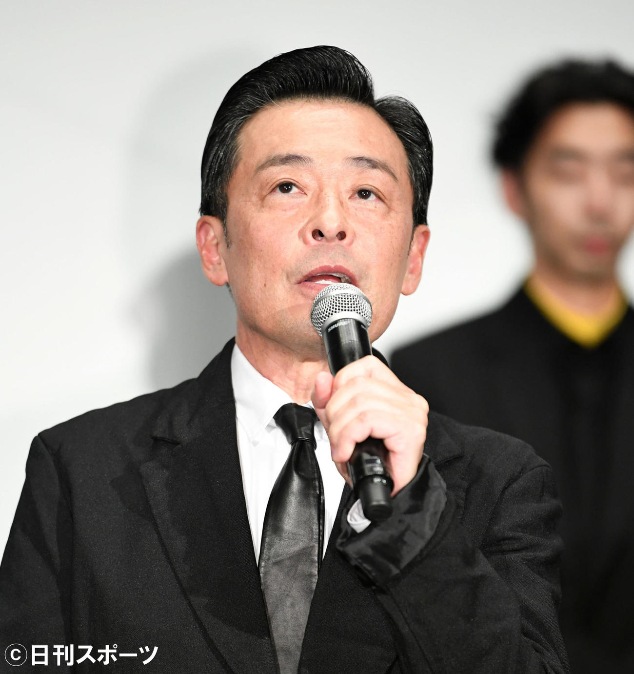 映画「バイプレイヤーズ」完成披露イベントで大杉漣さんとの思い出を語る光石研（撮影・横山健太）