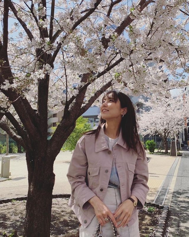 桜コーデ、お見事！