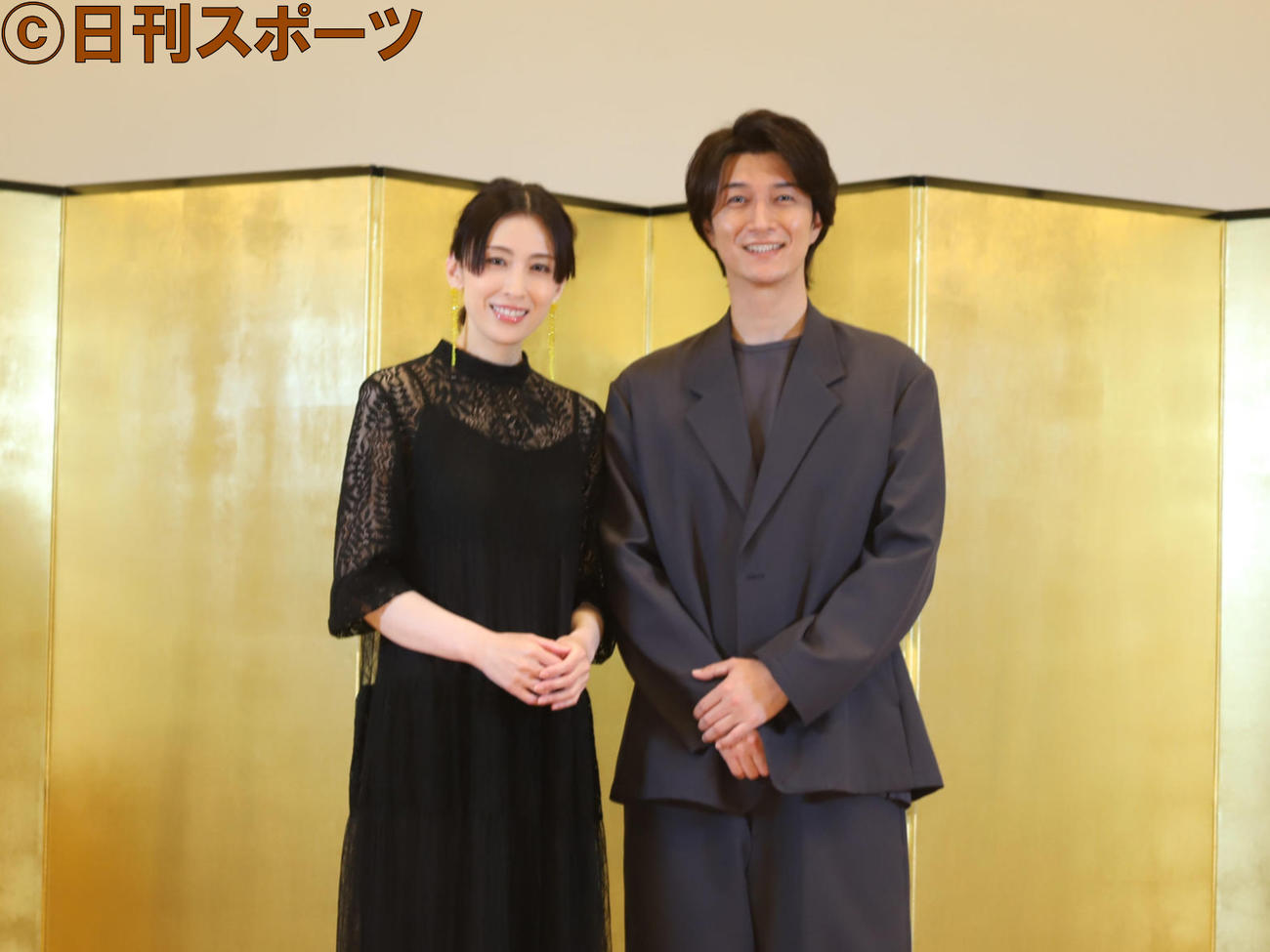 映画「アンコン～夫婦あるある物語～」に夫婦で主演した雛形あきこ（左）と天野浩成