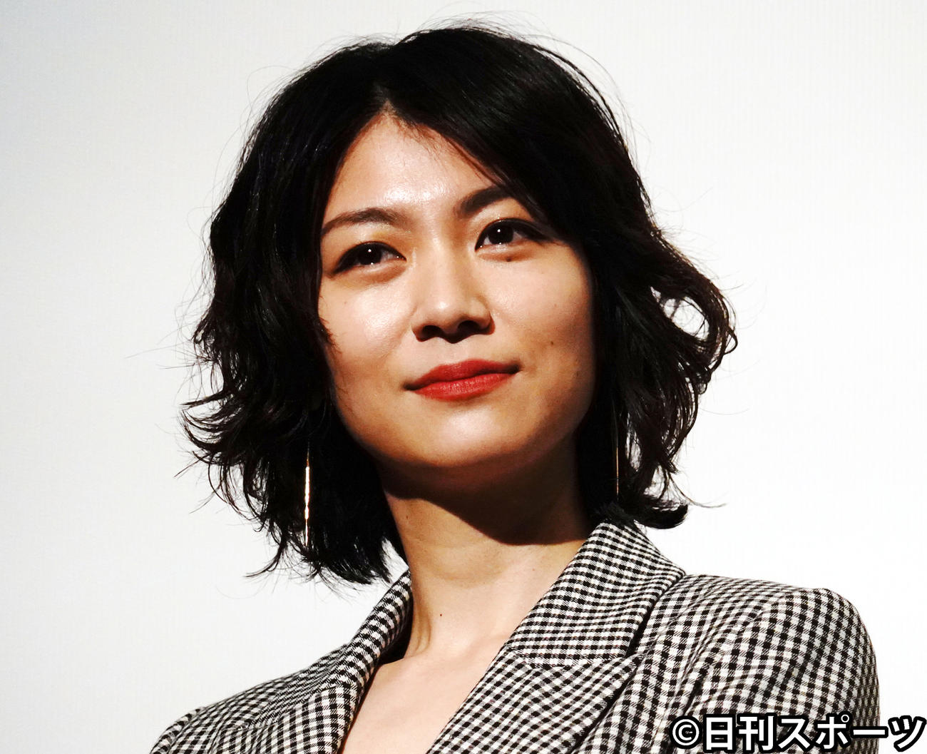 映画「裏アカ」公開記念舞台あいさつに出席した瀧内公美（撮影・佐藤成）